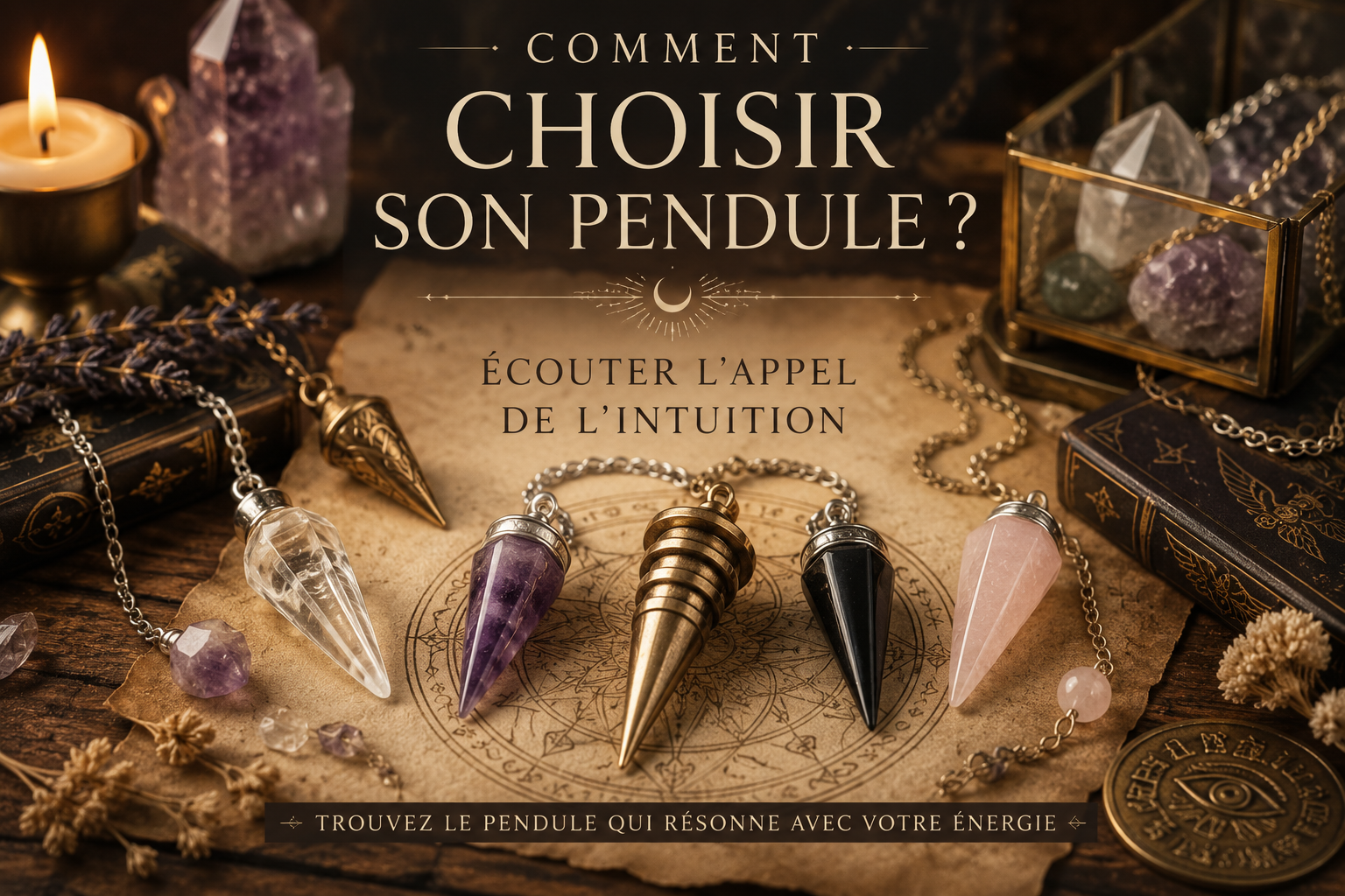 Comment choisir son pendule ?  Écouter l'appel de l'intuition