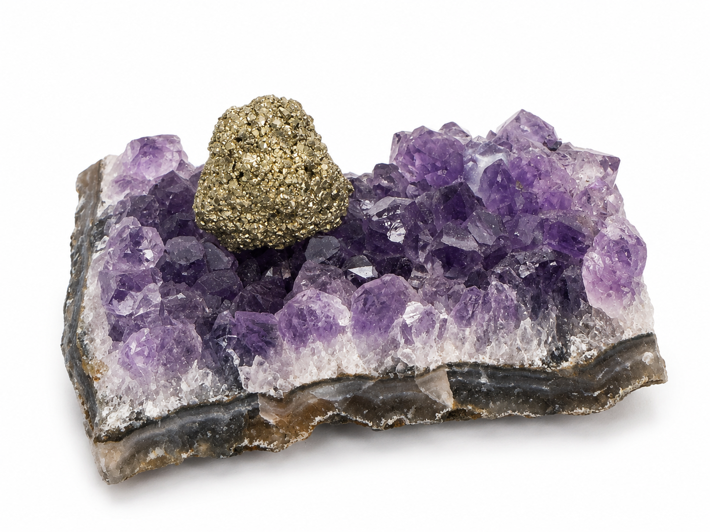 Améthyste et Pyrite – Harmonie et Abondance